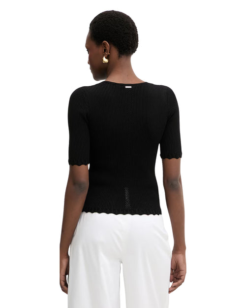 Twinset maglia aderente con volant