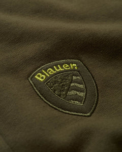 Blauer Bermuda in felpa