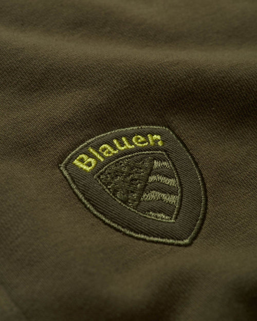 Blauer Bermuda in felpa
