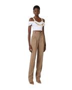 Elisabetta Franchi Top in cotone con collana