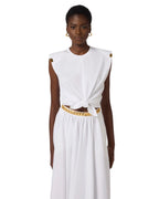 Elisabetta Franchi maglia in jersey con nodo