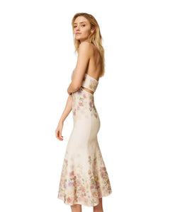 Twinset Abito longuette in fantasia floreale