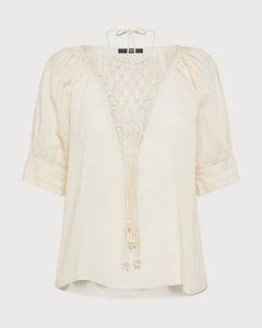 Seventy camicia in seta con ricami