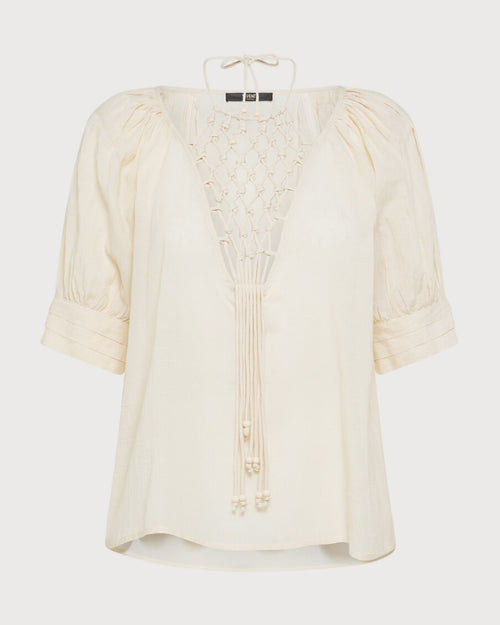 Seventy camicia in seta con ricami