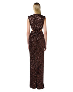 Elisabetta Franchi Abito Red Carpet in Paillettes