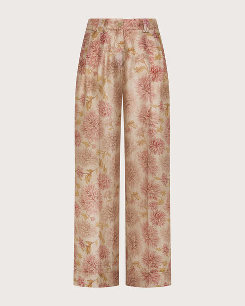 Seventy Pantalone floreale in organza