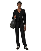 Elisabetta Franchi Pantalone logo in satin