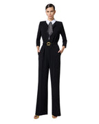 Elisabetta Franchi Tuta con foulard pois