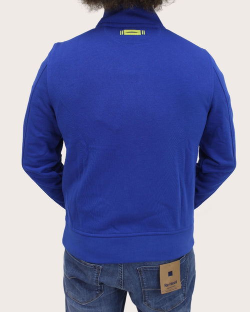 Blauer Felpa con zip