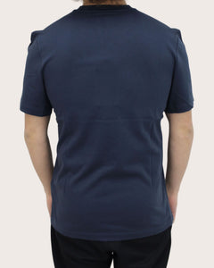 Blauer T-shirt con stampa logo