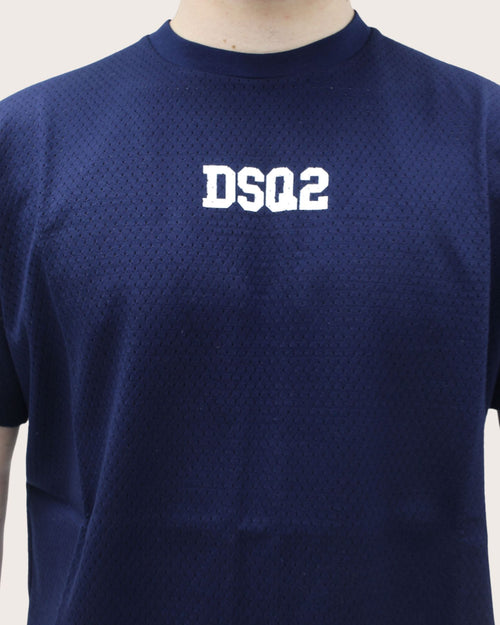Dsquared2 T-shirt tessuto traforato