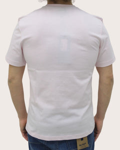 Blauer T-shirt con stampa logo