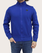 Blauer Felpa con zip