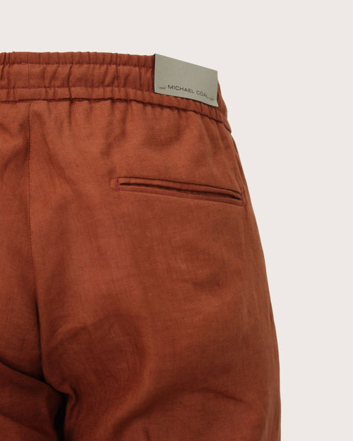 Michael Coal Pantalone in Lino Adam