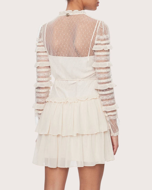 Twinset Abito tulle plumetis
