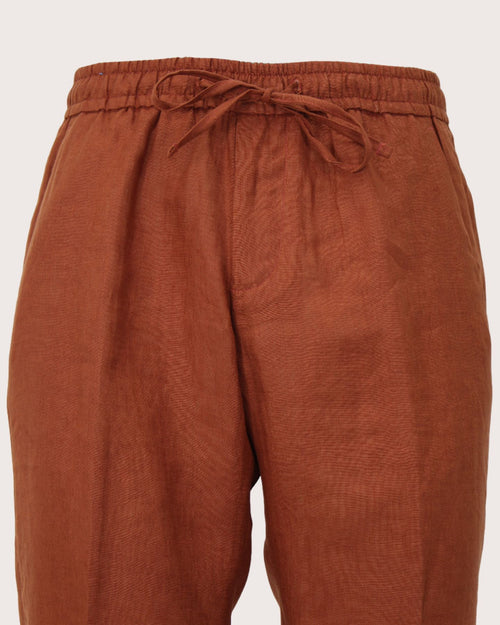 Michael Coal Pantalone in Lino Adam