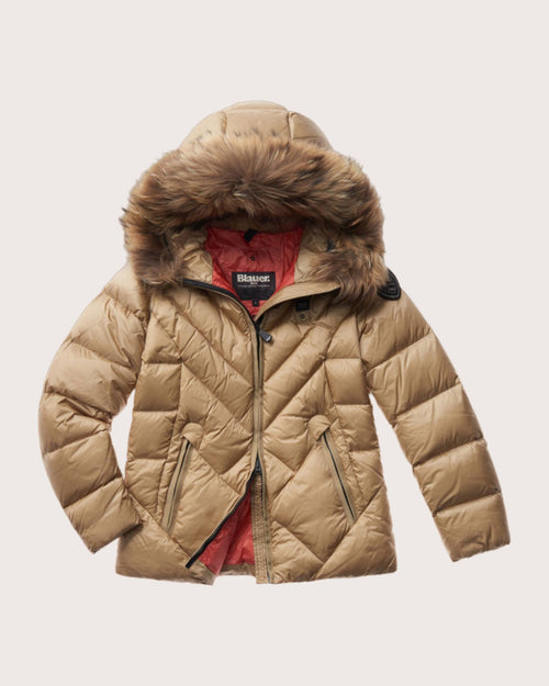 Giubbino Blauer Alicia con pelliccia