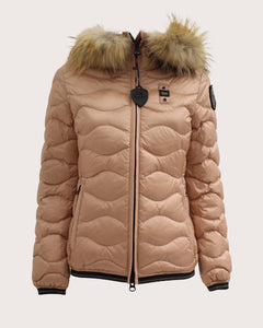 Blauer Giubbino Aldie ondina con pelliccia