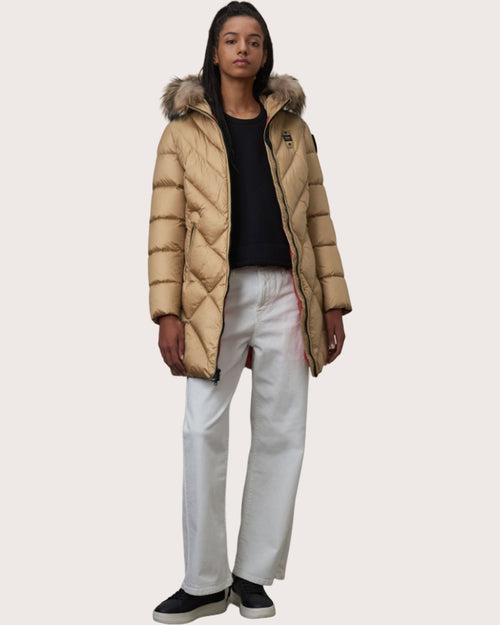 Giubbino Blauer lungo con cappuccio Althea