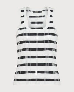 Seventy Top a costine con paillettes
