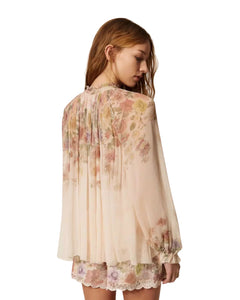 Twinset Blusa con stampa floreale