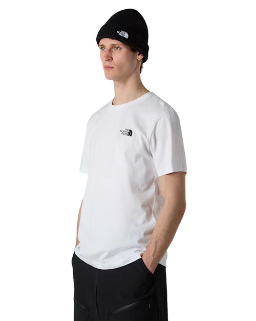 The North Face T-shirt vertical logo in cotone