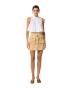 Elisabetta Franchi gonna in cotone con tasconi