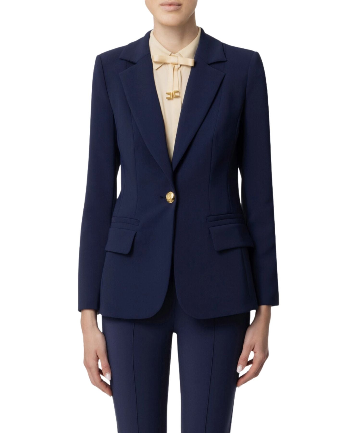 Giacca Elisabetta Franchi elegante slim monopetto GI09446E2