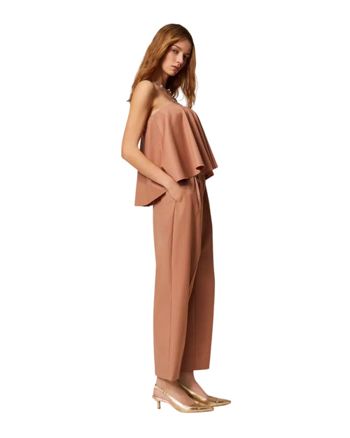 Twinset Pantalone morbido in fresco lana