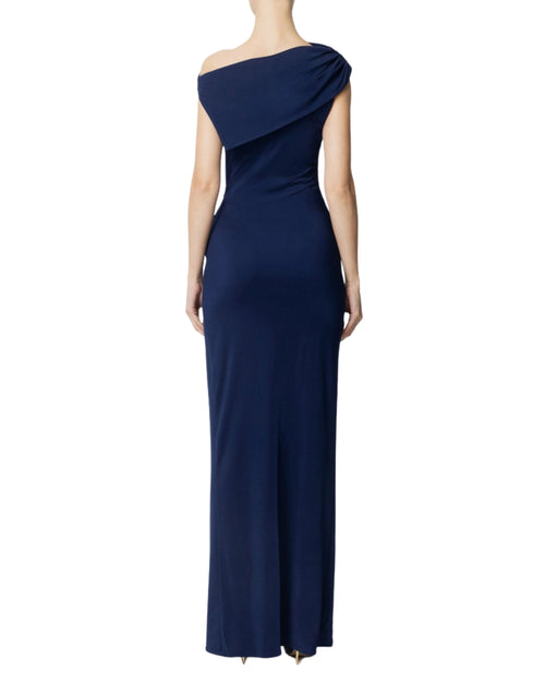 Elisabetta Franchi Abito Red Carpet scollo asimmetrico e spacco