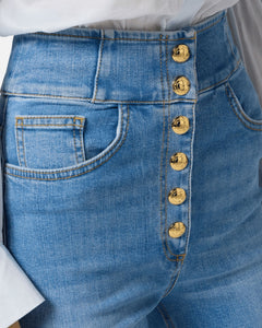 Elisabetta Franchi Jeans vita alta aderente