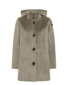 Giubbino parka in velluto W24539