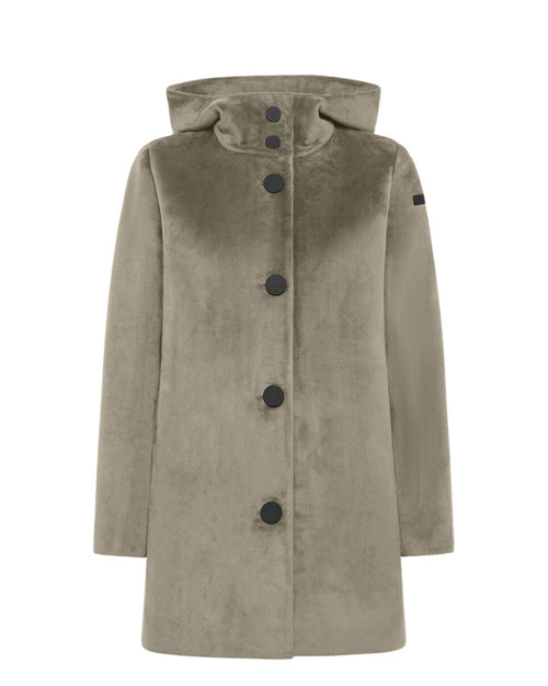 Giubbino parka in velluto W24539