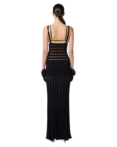Elisabetta Franchi Abito Red Carpet a righe