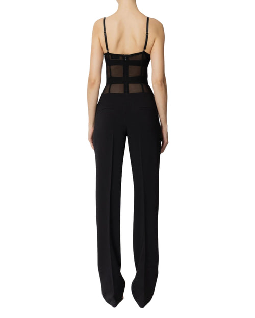 Elisabetta Franchi Tuta bustier in crêpe