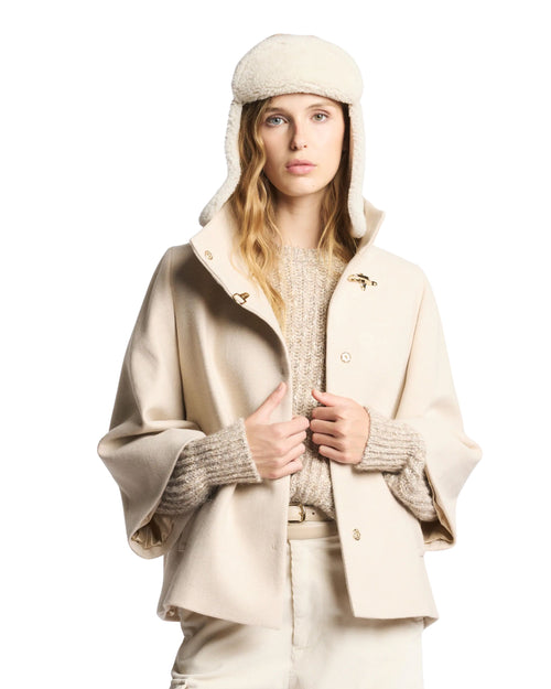 FAY Cappa in misto lana con gancio