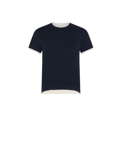 19.70 By Seventy Maglia con bordi in contrasto colore
