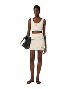 Elisabetta Franchi Top crop in ciniglia