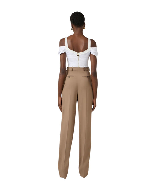 Elisabetta Franchi Top in cotone con collana