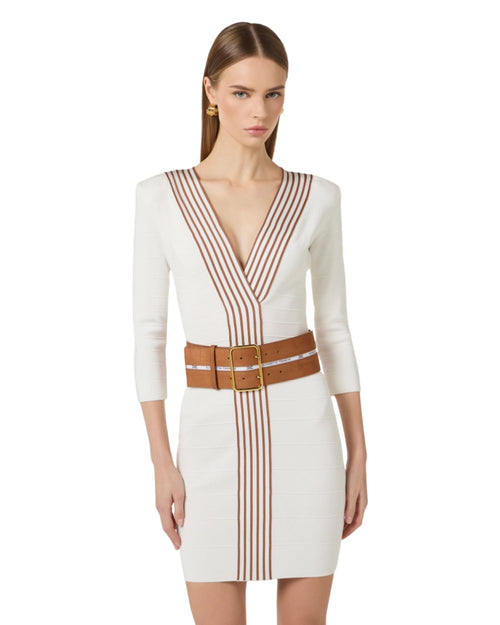 Elisabetta Franchi abito aderente con cintura