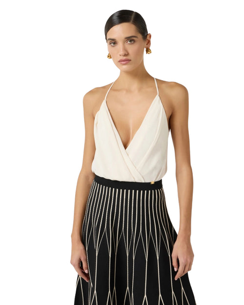 Elisabetta Franchi top body in georgette