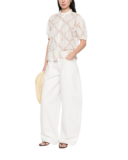 Twinset Camicia stampa floreale in cotone