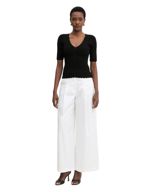 Twinset maglia aderente con volant
