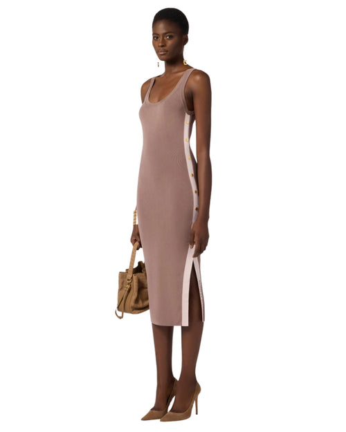 Elisabetta Franchi abito slim con spacco