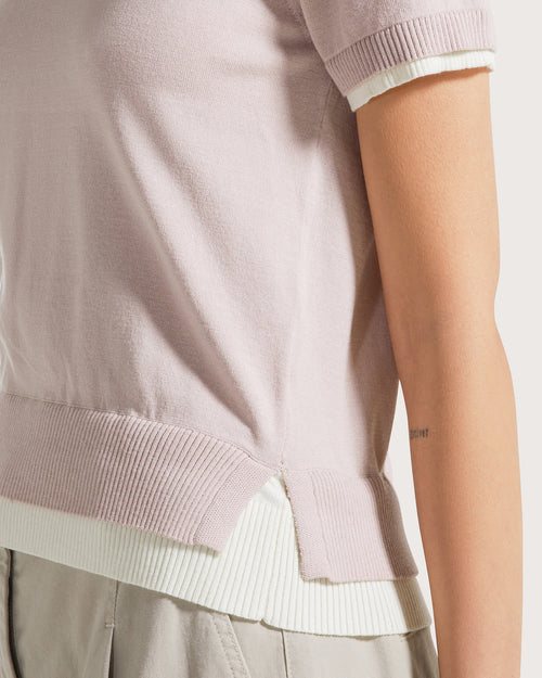 19.70 By Seventy Maglia con bordi in contrasto colore