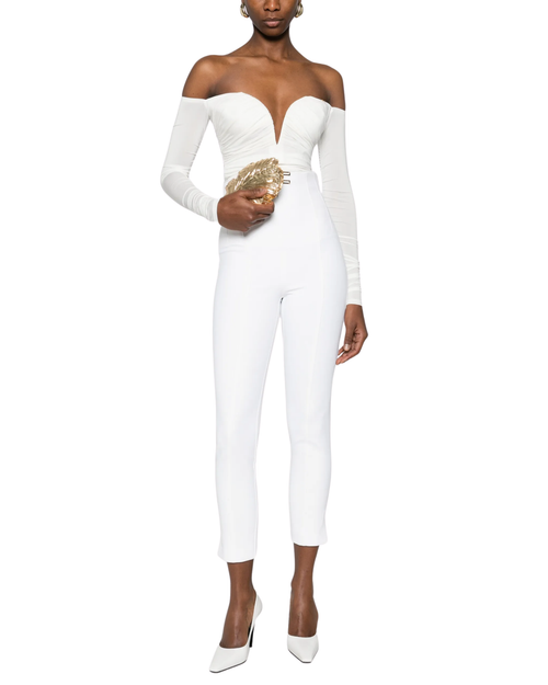 Elisabetta Franchi Body scollo cuore e drappeggi