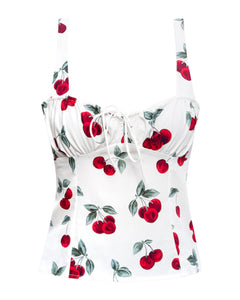 Twinset Top Cherry in cotone