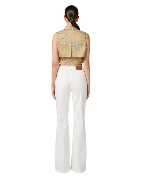 Elisabetta Franchi Camicia crop logo