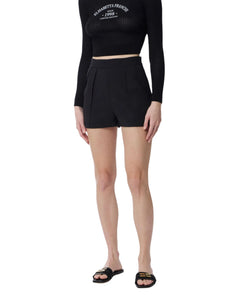 Elisabetta Franchi Short in crêpe con pinces