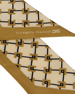 Elisabetta Franchi Foulard in twill di seta